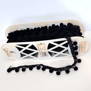Black Pom Pom Ball Fringe Trim St Louis Trimming Trimtex